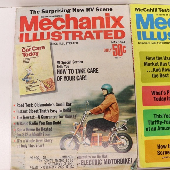 Mechanix Illustrated 1974 Lot of 10 - Picture 9 of 16